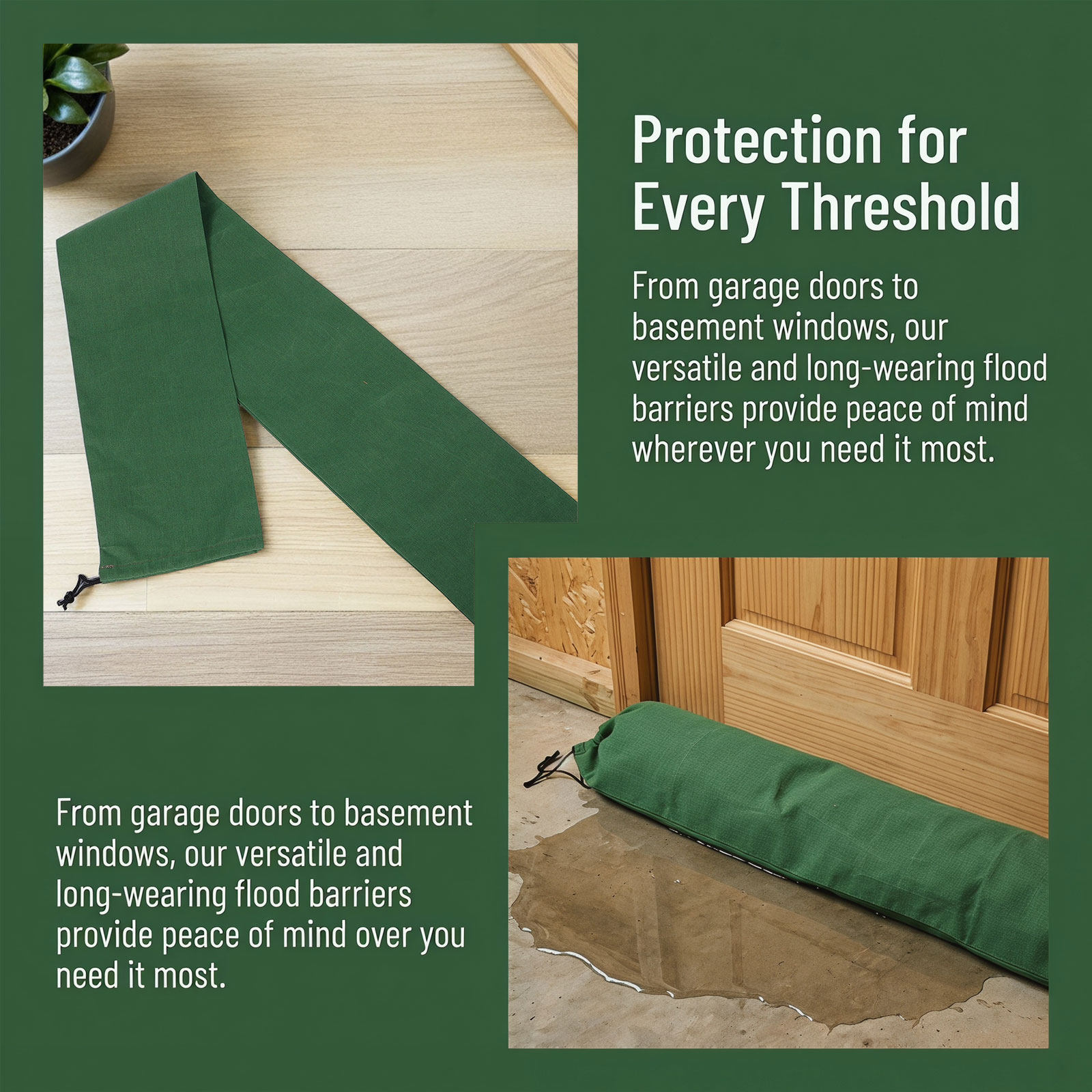 3 sacos de areia de lona para  - Flood Barrier Bag avaliação e preço