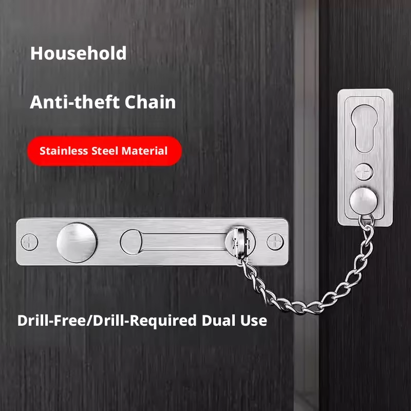 Chaves de aço inoxidável, resi - Security Chain Door avaliação e preço