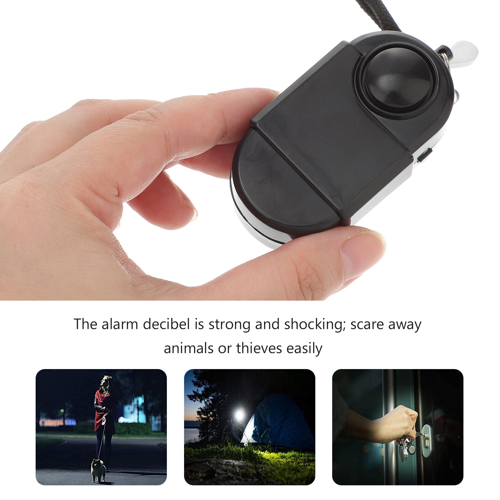 Alarme de segurança pessoal, c - Personal Alarm Keychain avaliação e preço